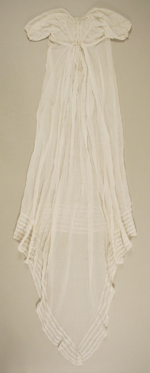 Evening dress, cotton, American