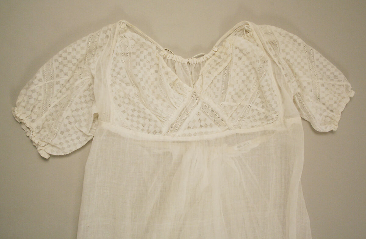 Evening dress, cotton, American