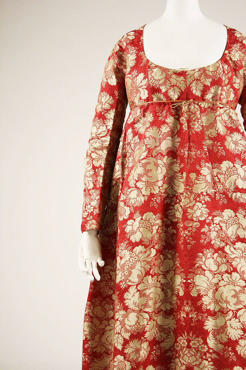 Dress, silk, French