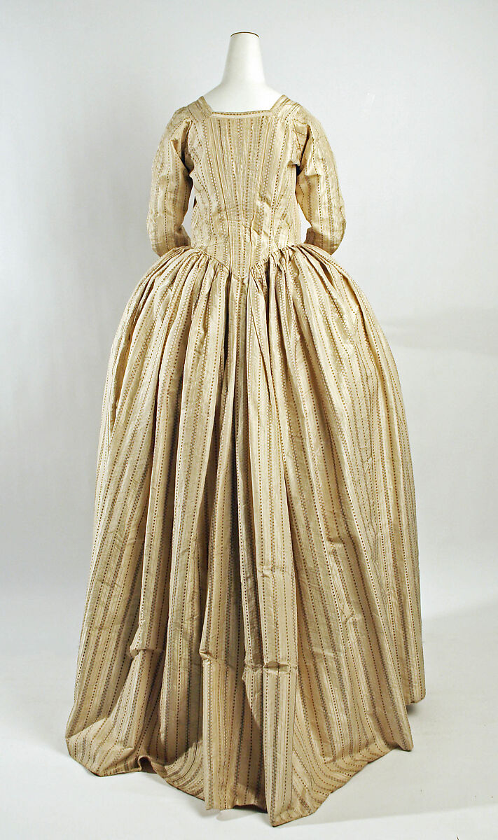 Robe à l'anglaise, silk, British