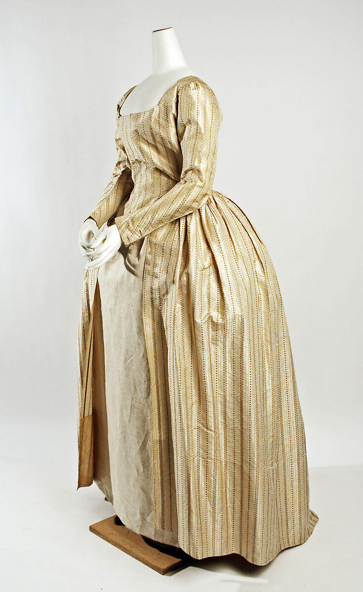 Robe à l'anglaise, silk, British 