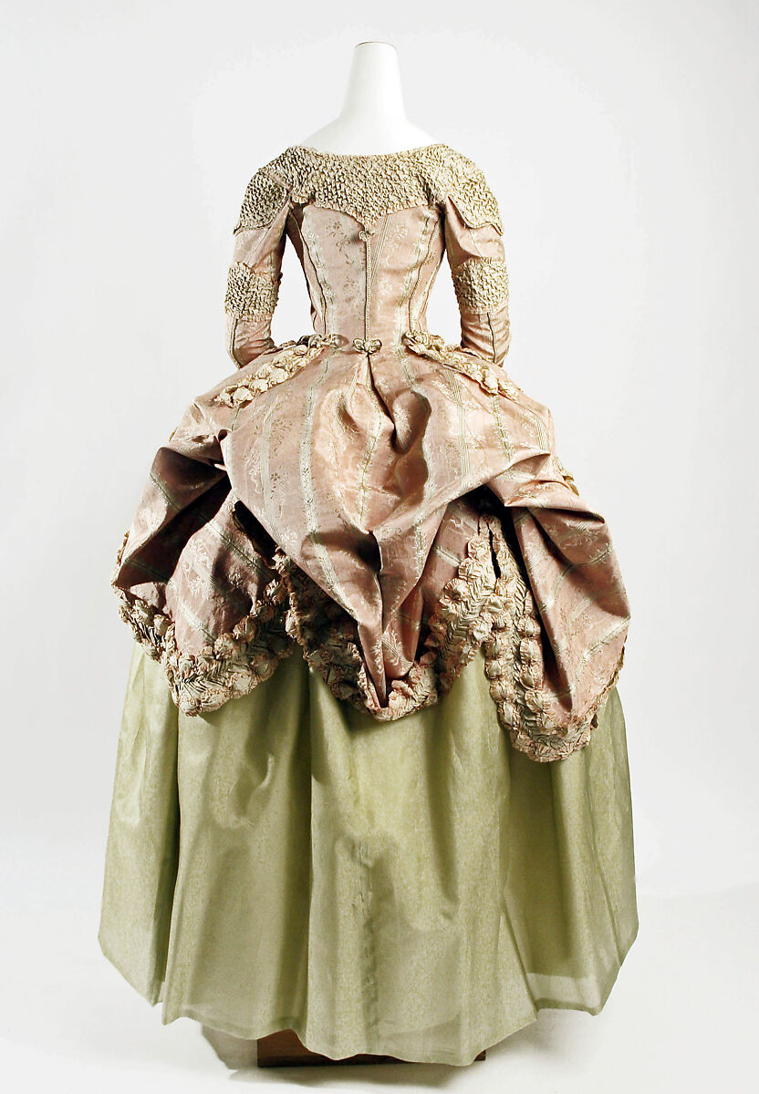 Robe à la Circassienne, silk, French