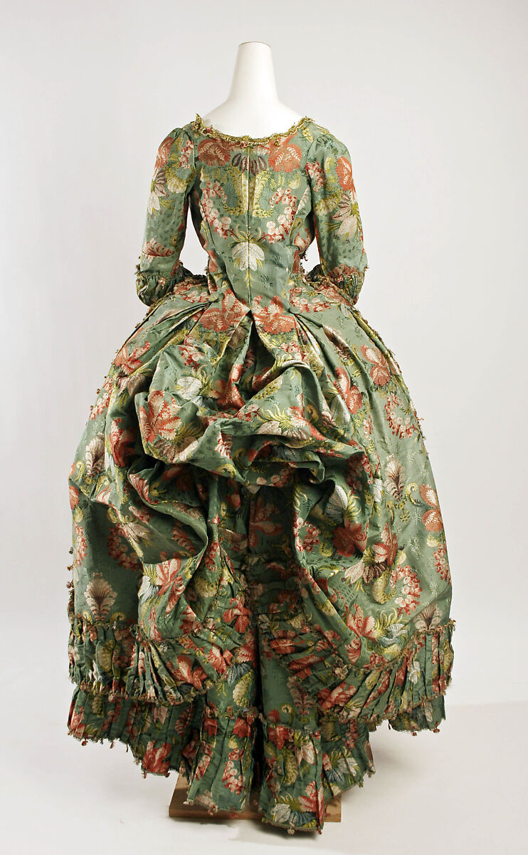 Robe à la polonaise, silk, French