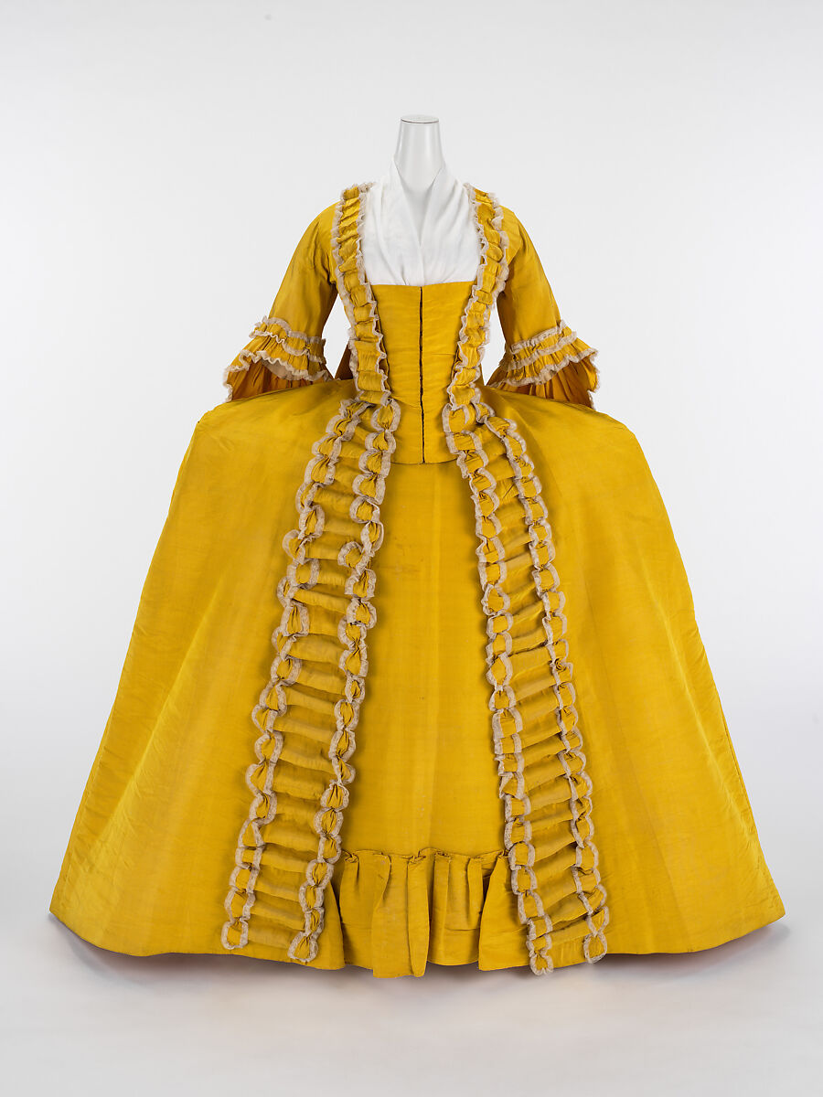 Robe à la française, silk, French 