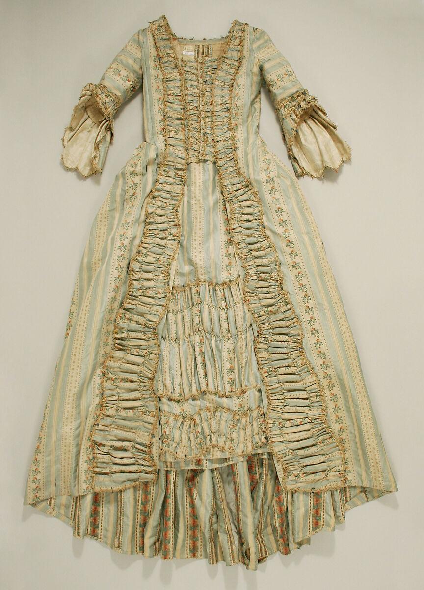 Robe à la française, silk, French 