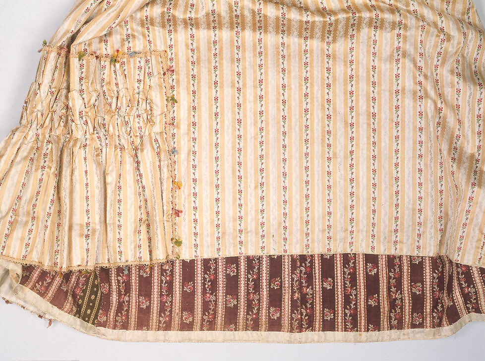 Dress, silk, probably British