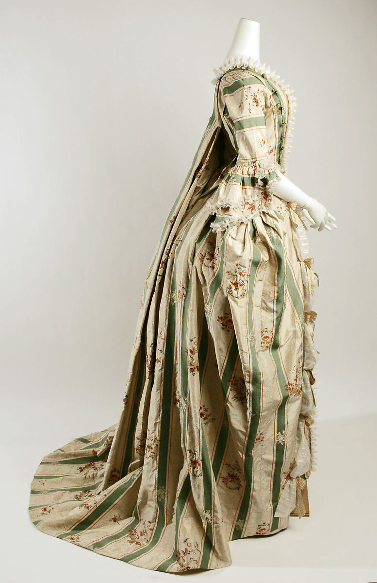 Robe à la française, silk, French