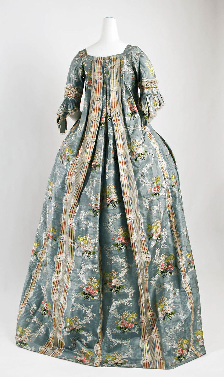 Robe à la française, silk, Italian