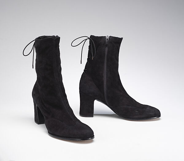 Ensemble, House of Chanel (French, founded 1910), silk, leather, metal, glass, French