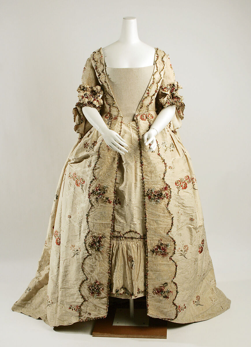 Robe à la française, silk, British 