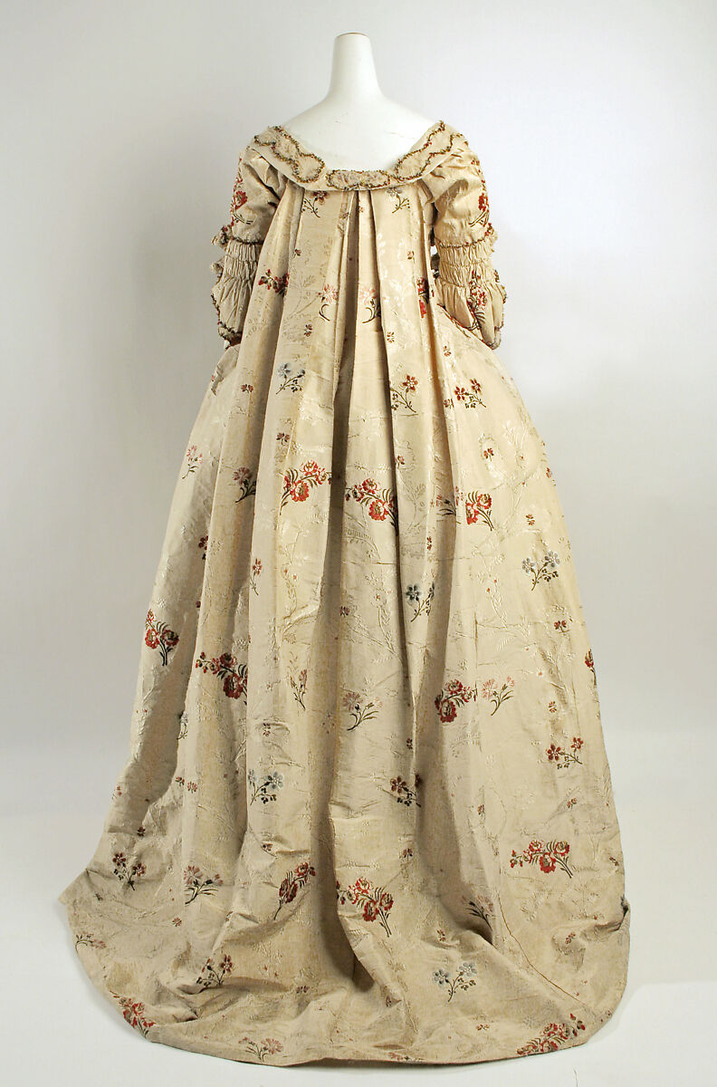 Robe à la française, silk, British