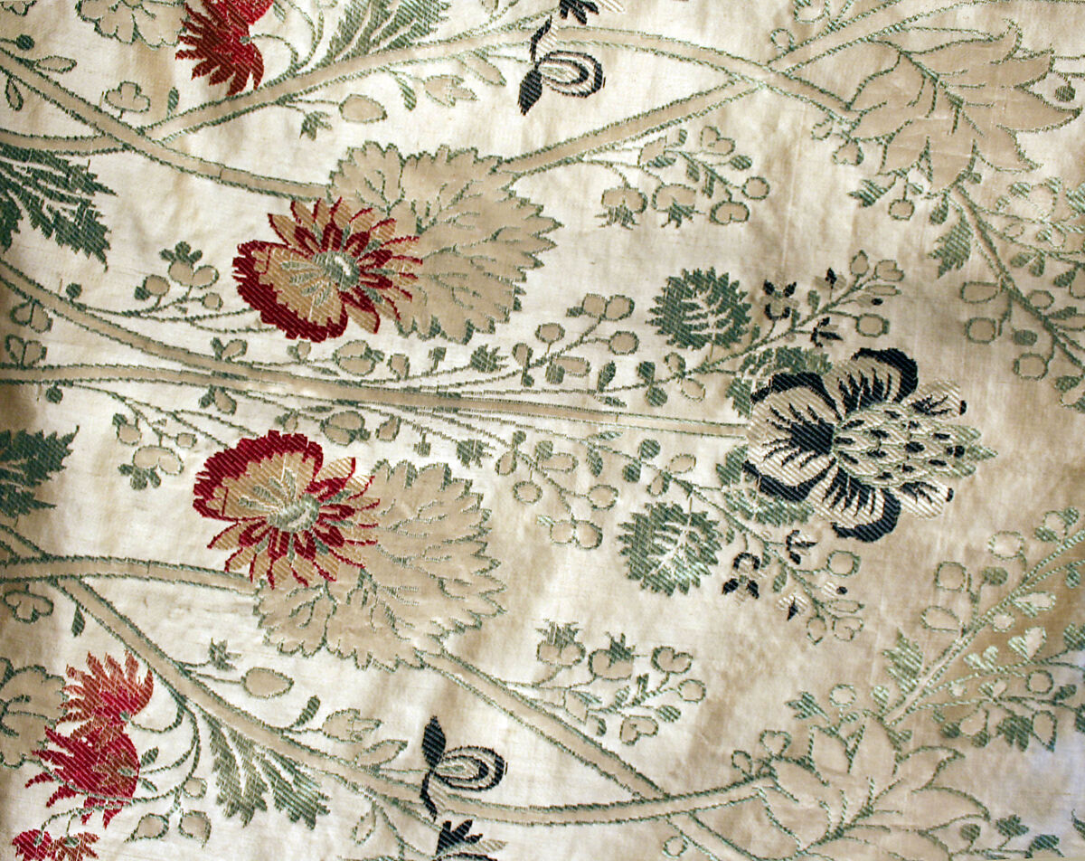 Dress, silk, British