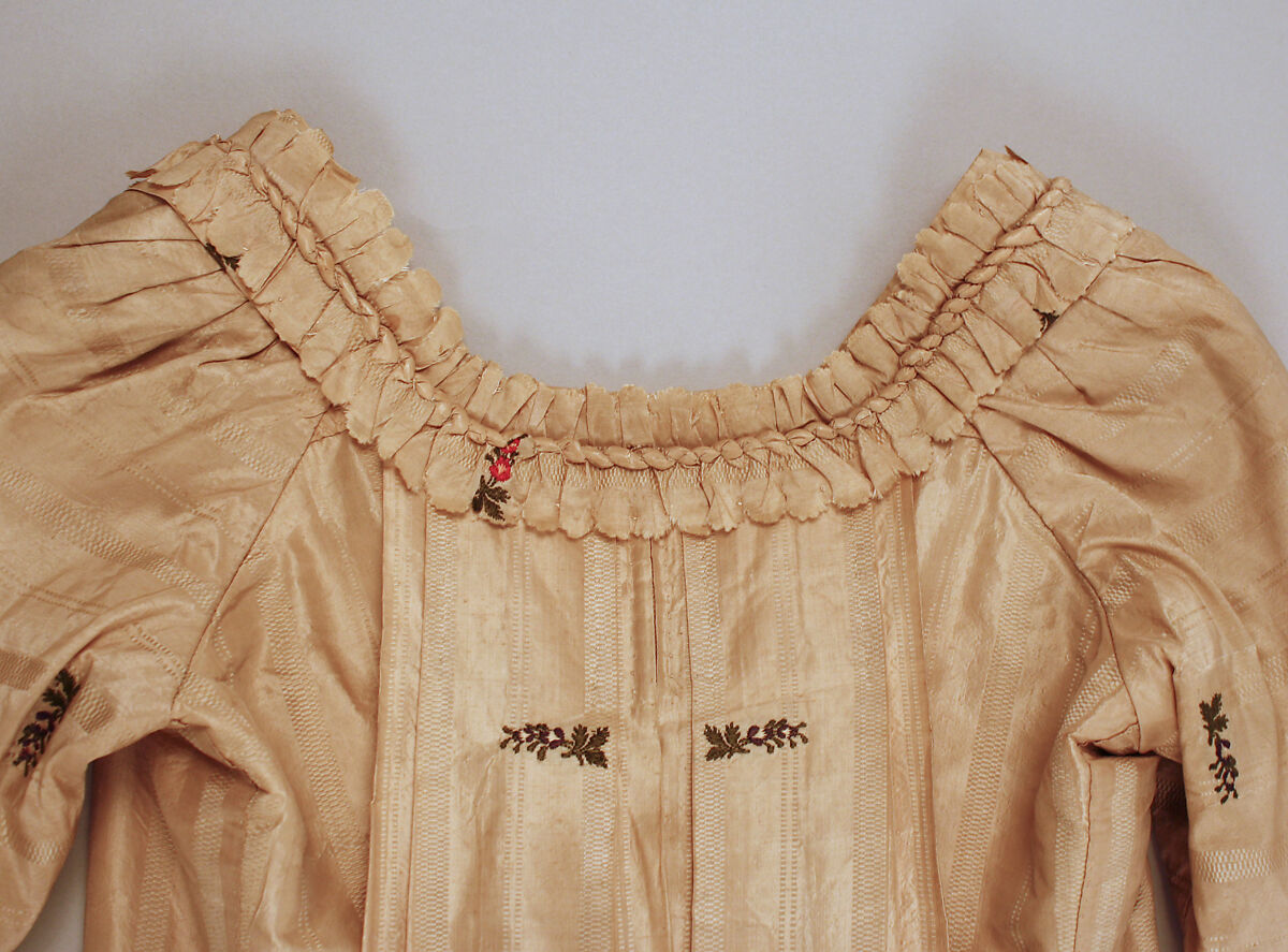 Dress, silk, British