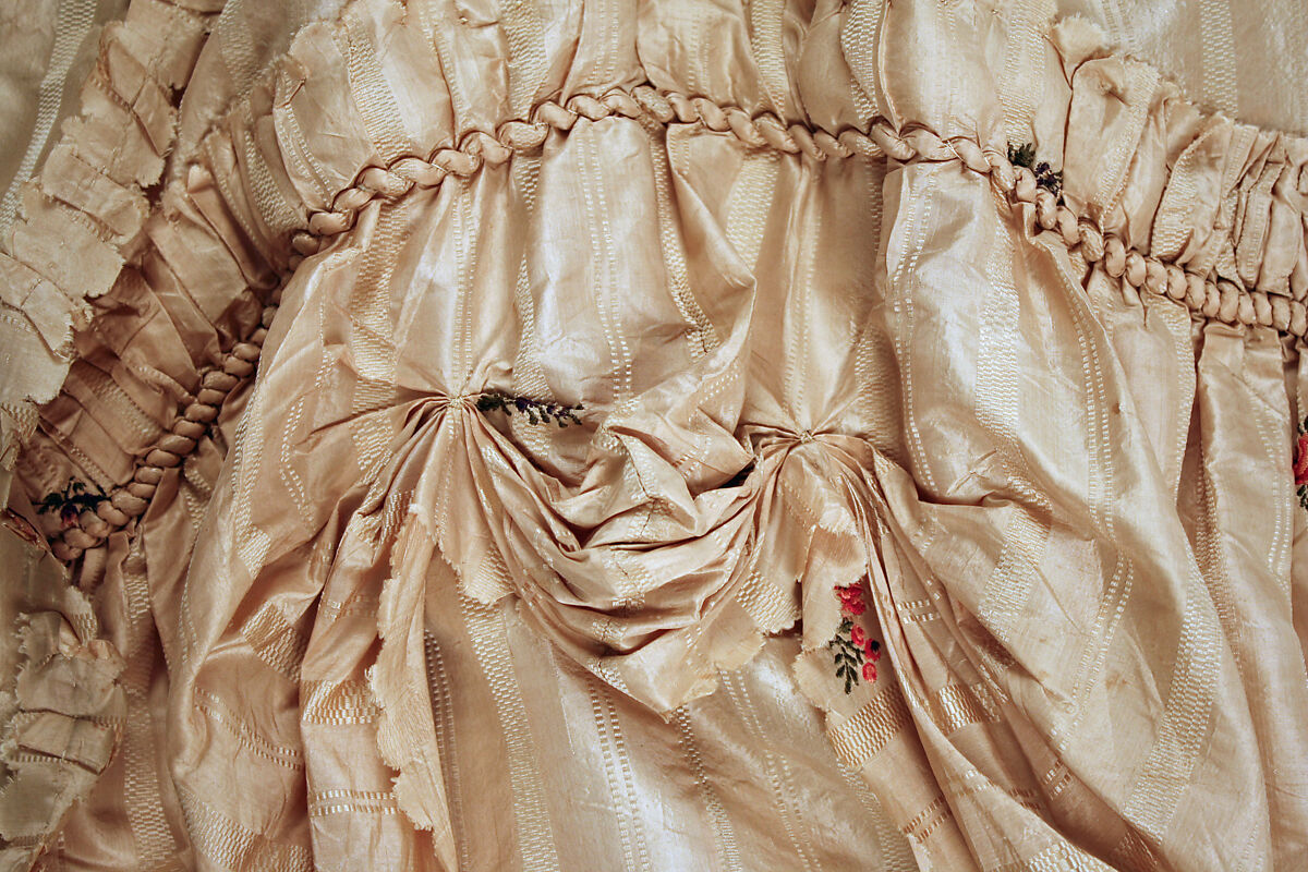 Dress, silk, British