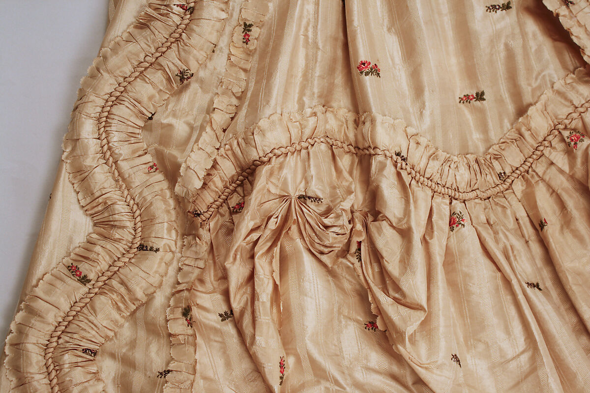 Dress, silk, British