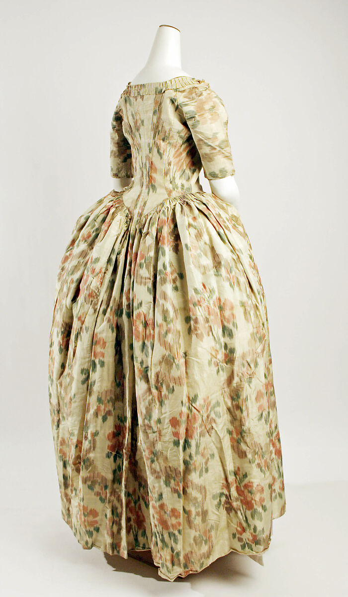 Robe à l'anglaise, silk, French