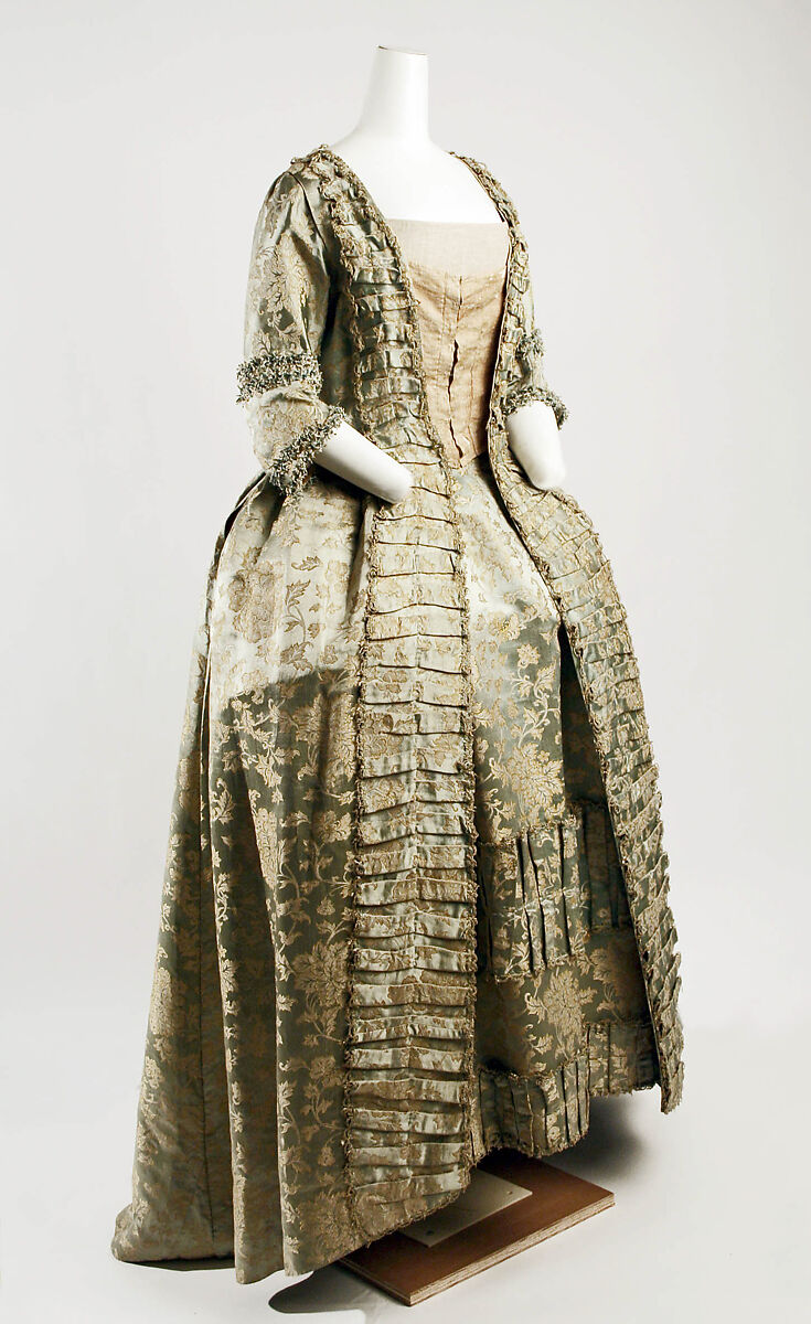 Dress, silk, French 