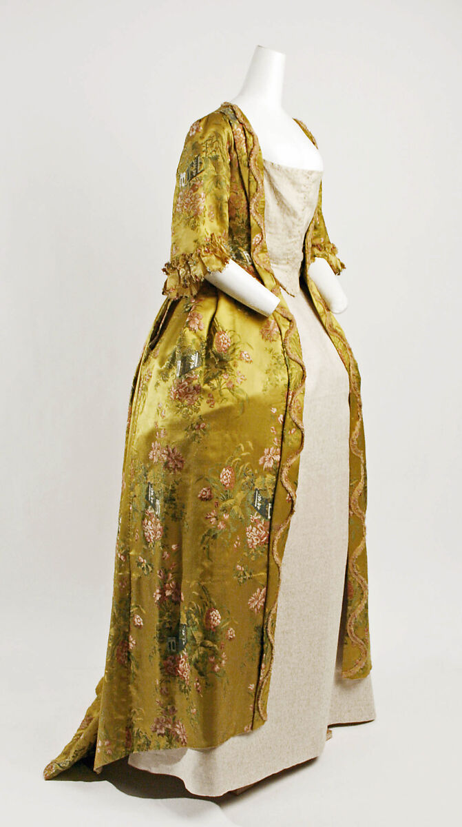 Robe à la française, silk, French 