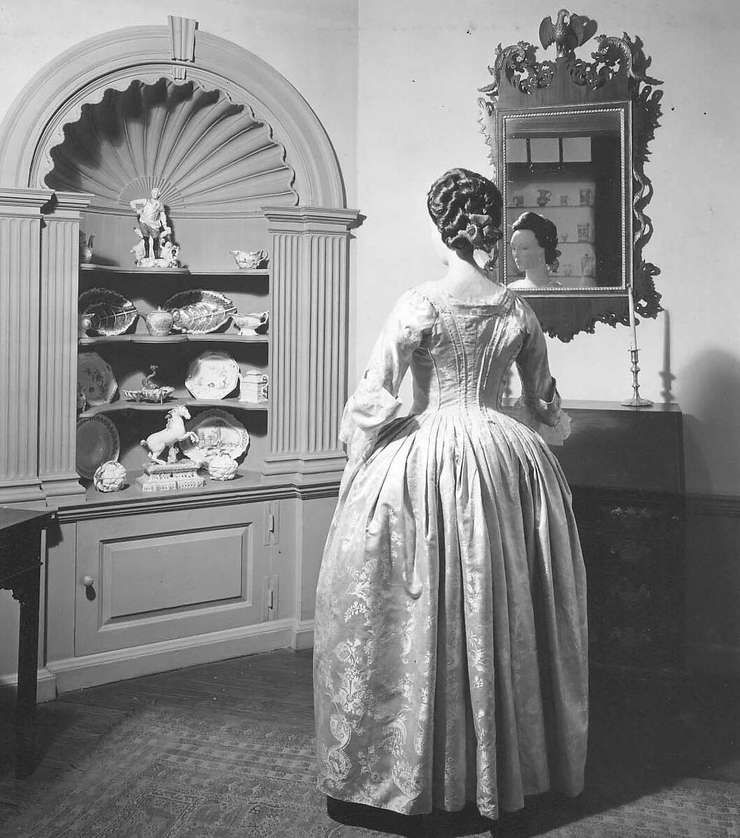 Dress, silk, American