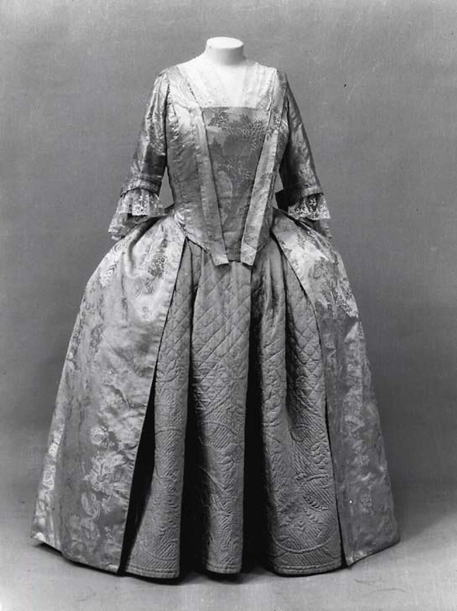 Dress, silk, American