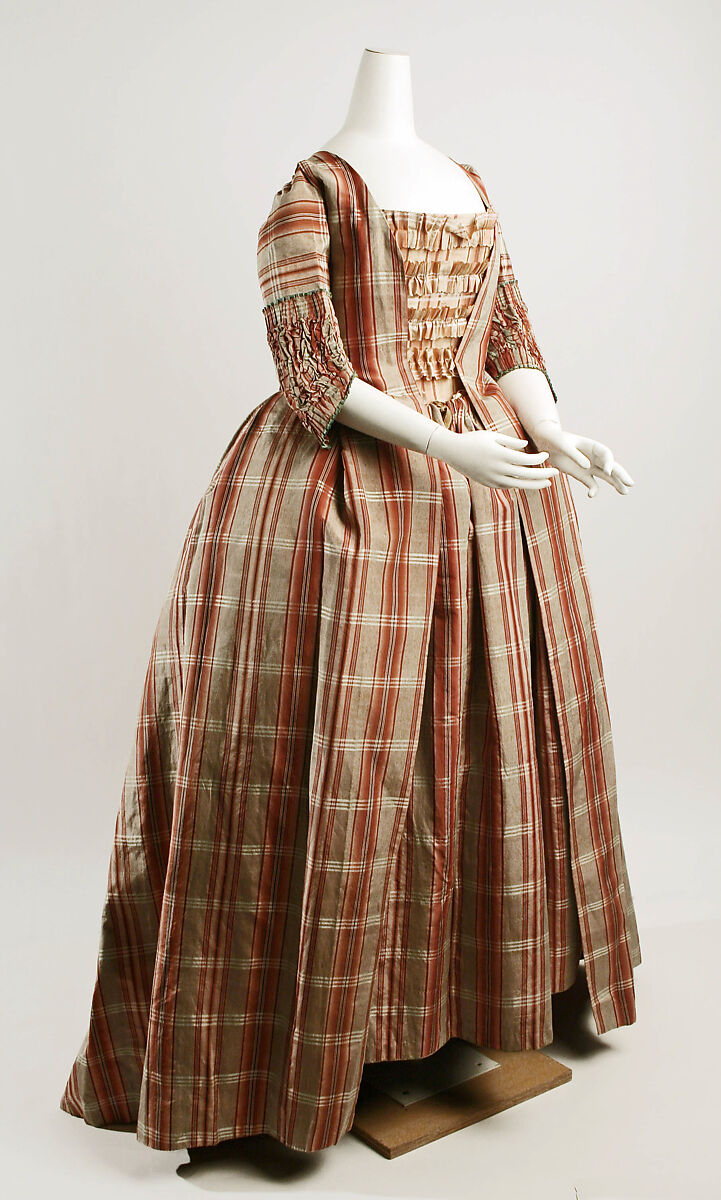 Robe à la française, silk, probably French