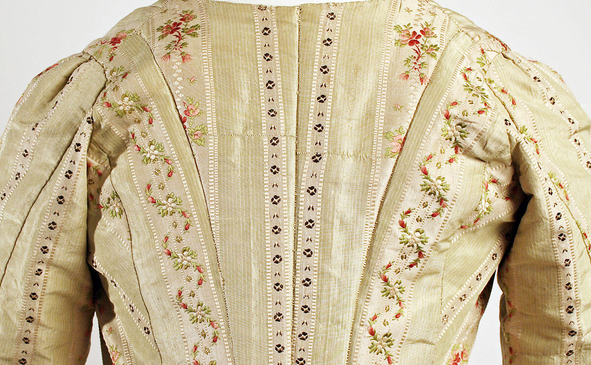 Robe à l'anglaise, silk, French
