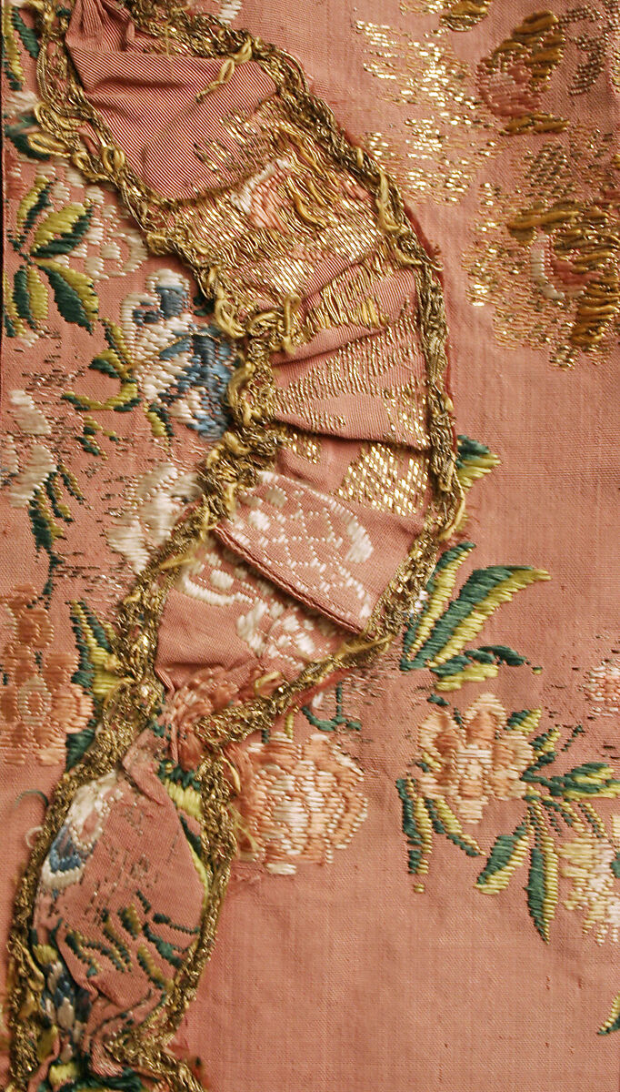 Robe à la française, silk, metal thread, French