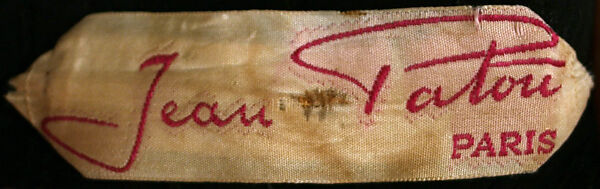 Evening dress, House of Patou (French, founded 1914), silk, French