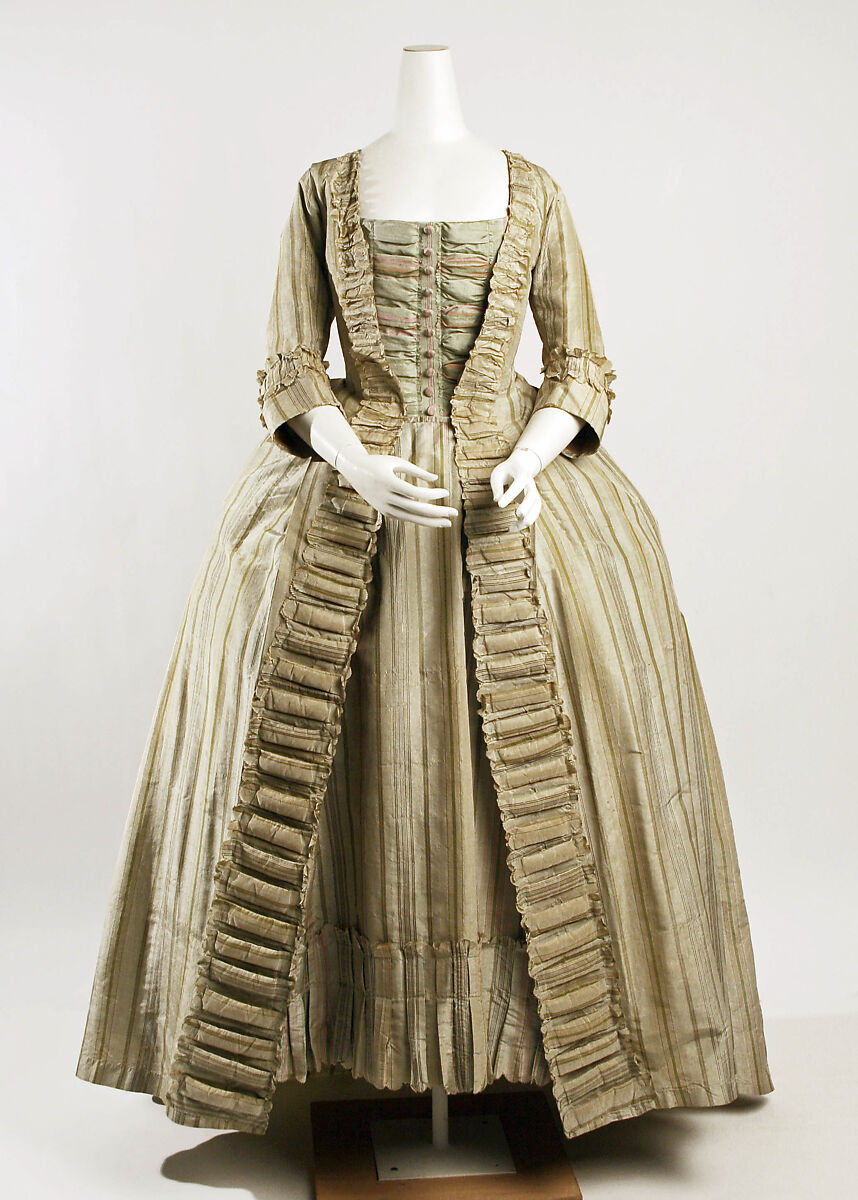 Robe à la française, silk, French 