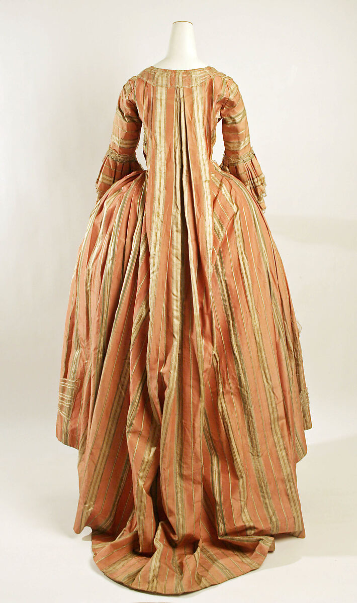 Dress, silk, probably Spanish