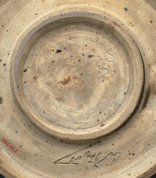 Wall plaque with salamander, Pierre Roche (pseudonym of Fernand Massignon) (1855–1922), Glazed stoneware, French, Mer