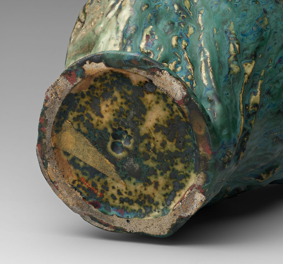 La Nuit, Jean Coulon (French, 1853–1923), Glazed stoneware, French, Bourg-la-Reine