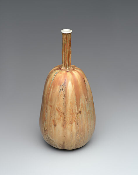Gourd-shaped vase, Taxile Maximin Doat (French, 1851–1938), Glazed porcelain, French, Sèvres