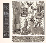 A Monkey Mountain Kronikle, Tom Hück (American, born 1971), Woodcut, printed recto and verso on four sheets of Torinoko Japanese Paper using Tom Hück's Outlaw Black Relief Ink by Gamblin and an overleaf printed on black paper with white ink; the three leaves of the triptych connected with stickers
