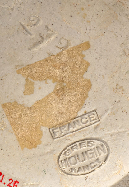 Vase with flowering plants, Mougin Frères (French, established in Paris, 1867; relocated to Nancy, 1906), Glazed stoneware, French, Nancy