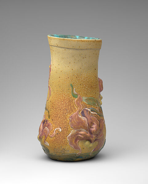 Orchidées, Philippe Wolfers (Belgian, 1858–1929), Glazed stoneware, French, Ivry