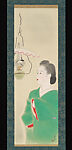 Woman with an Oil Lamp (Ranpu) 立石春美筆　「ランプ」