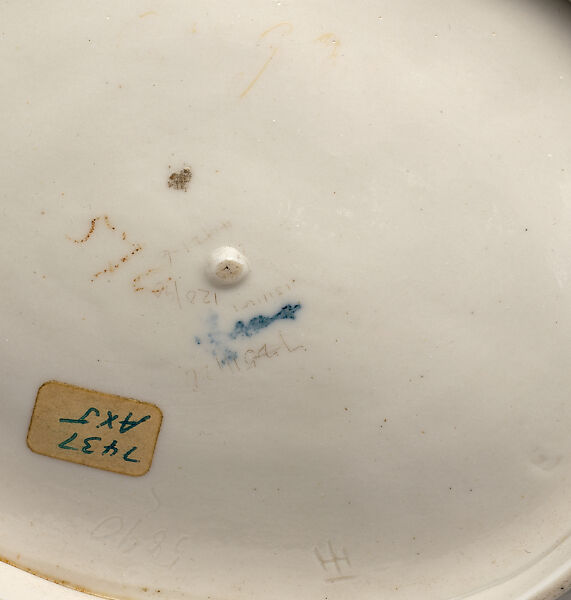 Plate with snake, Possibly designed by Martin Fritsche (German, active 1897–1913), Glazed porcelain, German, Berlin