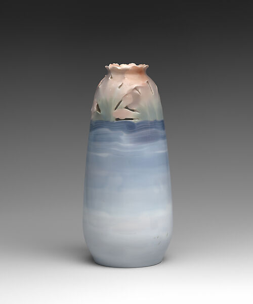 Vase with seaweed, Rörstrand Factory, Glazed porcelain, Swedish, Stockholm