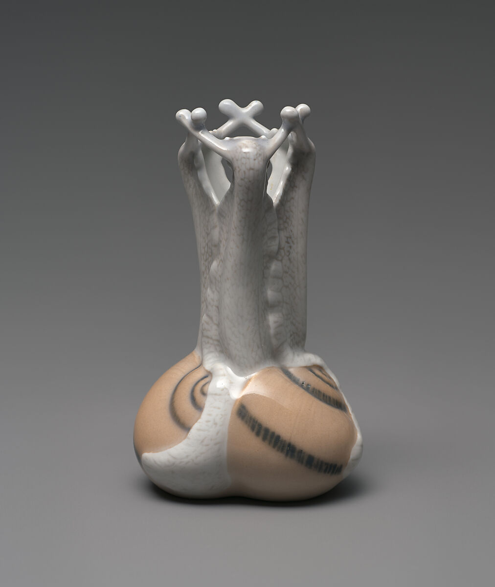 Vase with snails, Royal Copenhagen (Danish, 1775–present), Glazed porcelain, Danish, Copenhagen