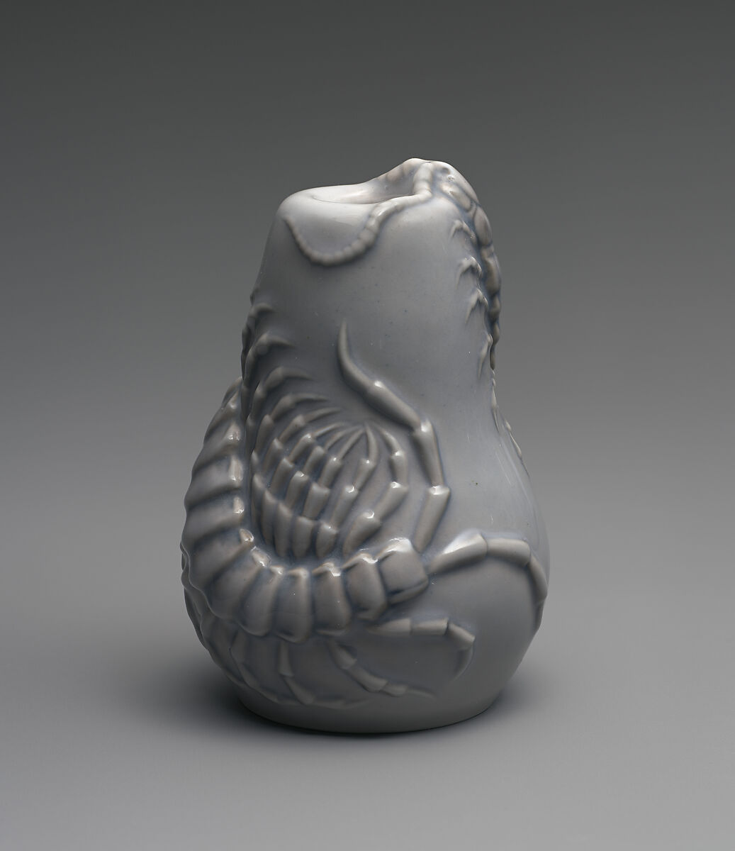 Vase with centipede, Royal Copenhagen (Danish, 1775–present), Glazed porcelain, Danish, Copenhagen