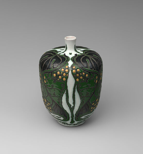 Vase, Theodore Wilhelmus Nieuwenhuis (Dutch, Noord-Scharwoude 1866–1951 Hilversum), Glazed earthenware, Dutch, Amsterdam