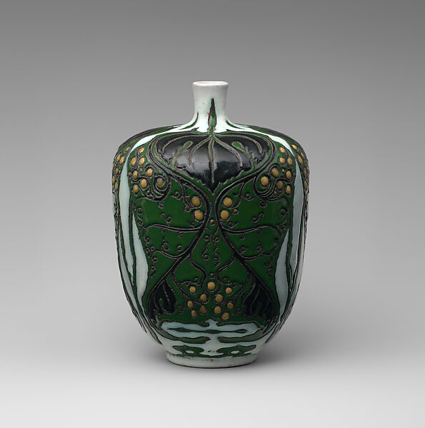 Vase, Theodore Wilhelmus Nieuwenhuis (Dutch, Noord-Scharwoude 1866–1951 Hilversum), Glazed earthenware, Dutch, Amsterdam 