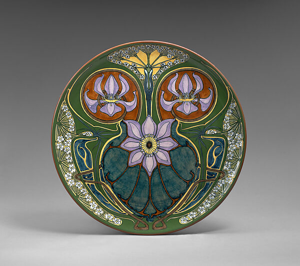 Plaque, Jan Willem Mijnlieff (Dutch, Jutphaas 1862–1940 Scheveningen), Glazed earthenware, Dutch, Utrecht 