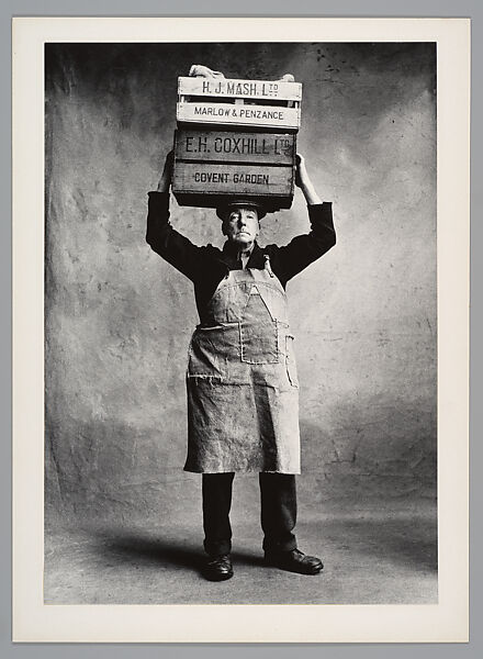 Market Porter (Covent Garden), London, Irving Penn (American, Plainfield, New Jersey 1917–2009 New York), Gelatin silver print