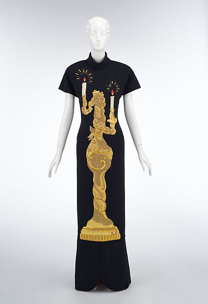 Dress, Karl Lagerfeld (French, founded 1984), silk, French 