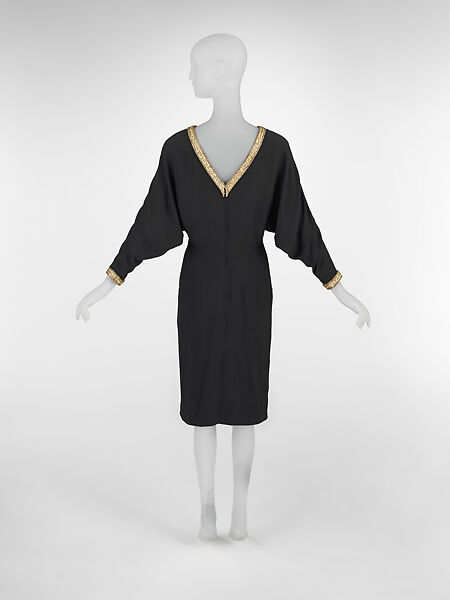 Dress, Karl Lagerfeld (French, founded 1984), silk, metal, French