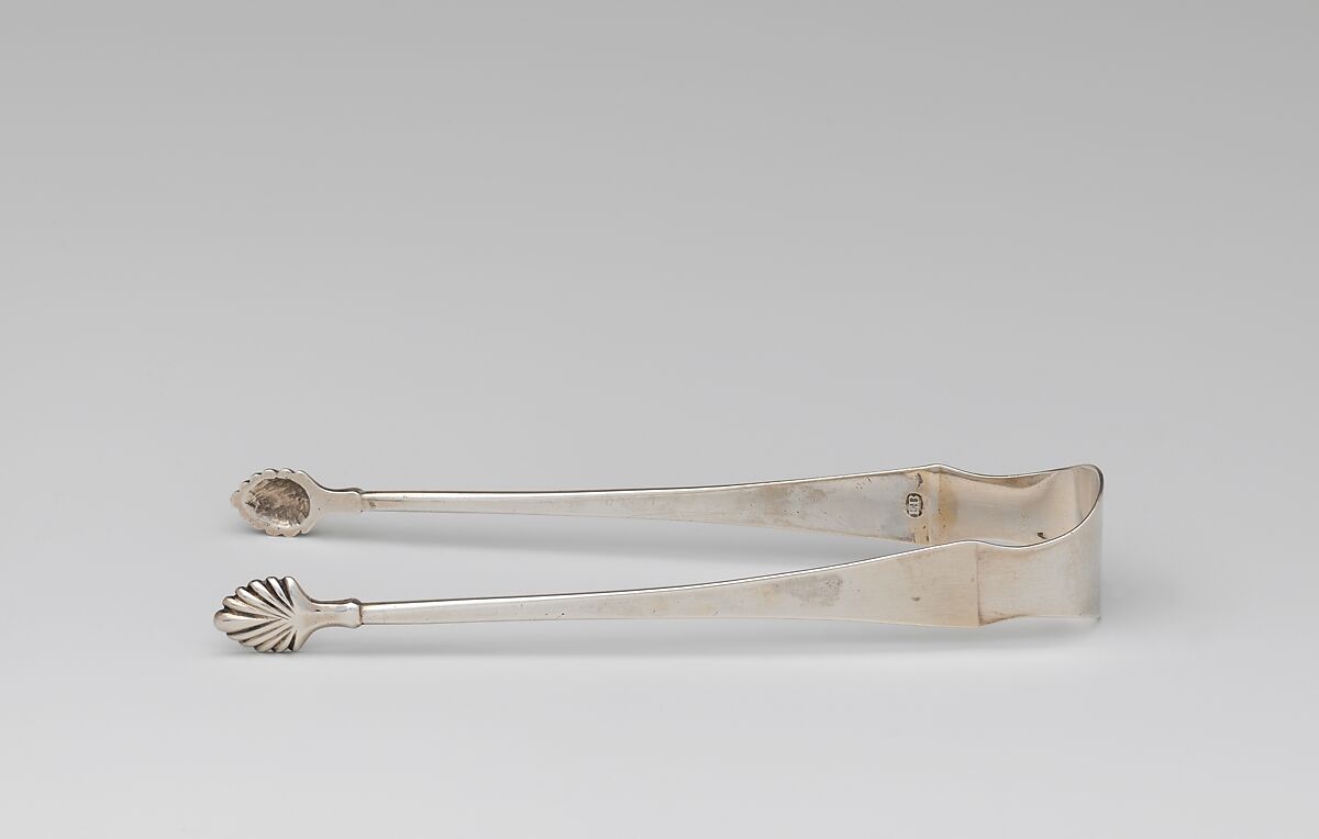 Tongs, Ephraim Brasher (American, baptized 1744–1810), Silver, American