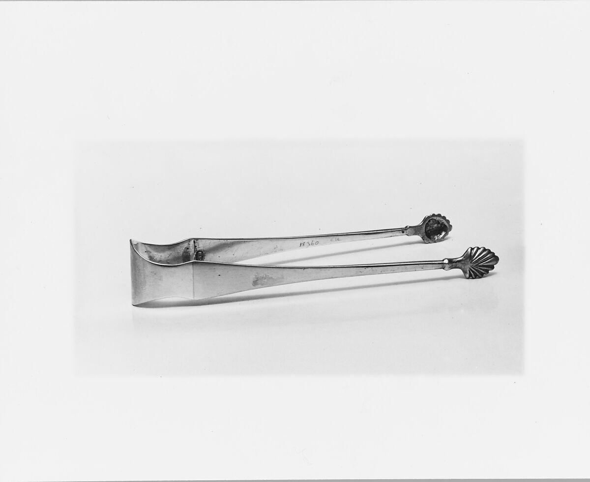 Tongs, Ephraim Brasher (American, baptized 1744–1810), Silver, American 