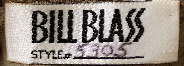 Evening dress, Bill Blass Ltd. (American, founded 1970), silk,glass, American